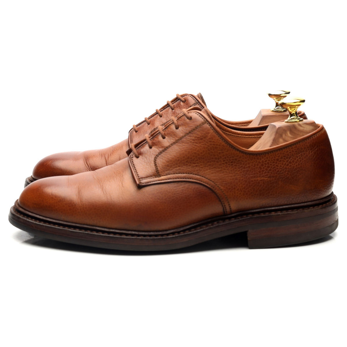 &#39;Grasmere&#39; Tan Brown Leather Derby UK 7 E