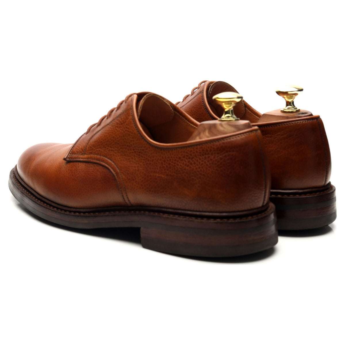 &#39;Grasmere&#39; Tan Brown Leather Derby UK 7 E