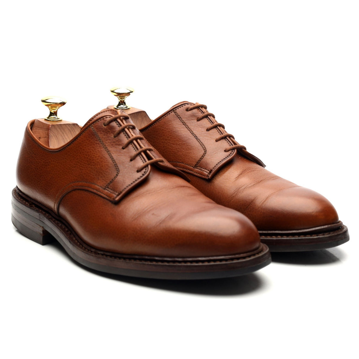 &#39;Grasmere&#39; Tan Brown Leather Derby UK 7 E