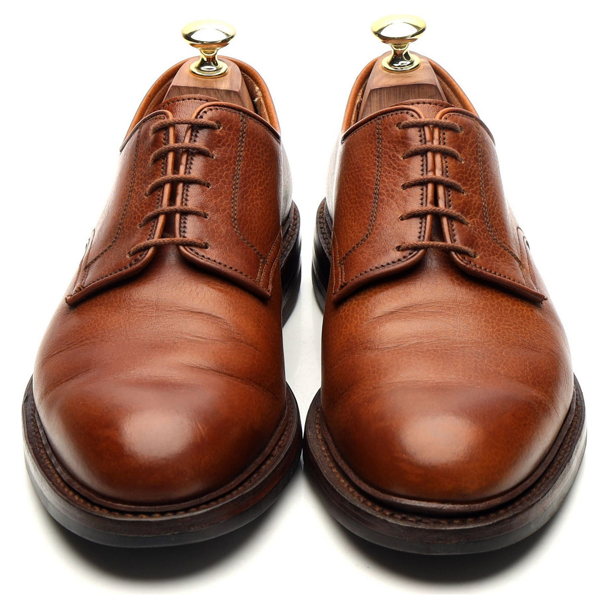 &#39;Grasmere&#39; Tan Brown Leather Derby UK 7 E