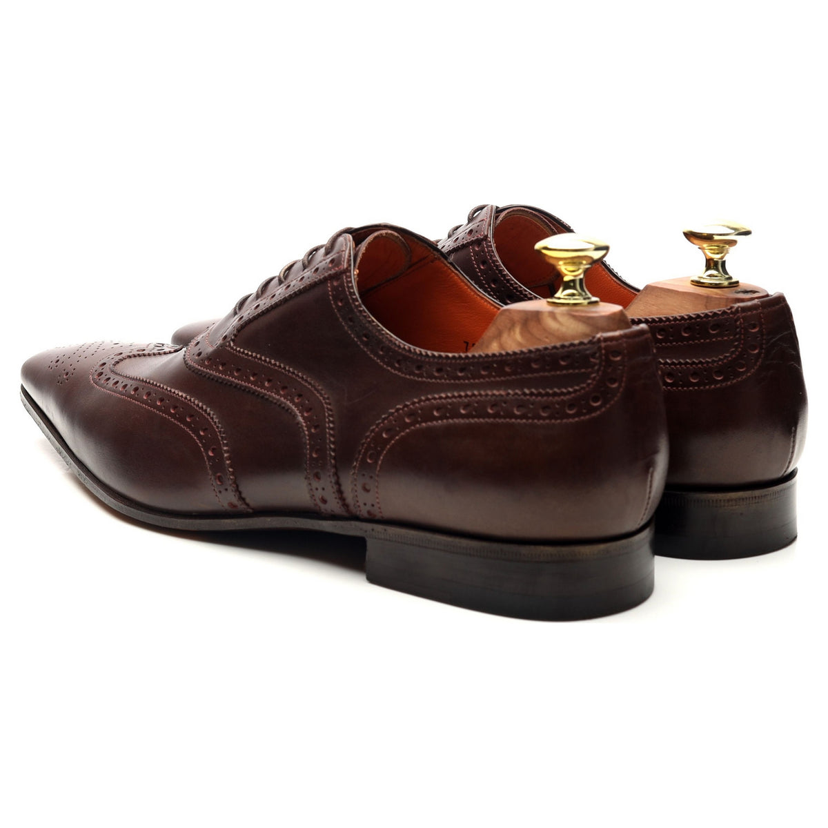 Dark Brown Leather Oxford Brogues UK 7 F