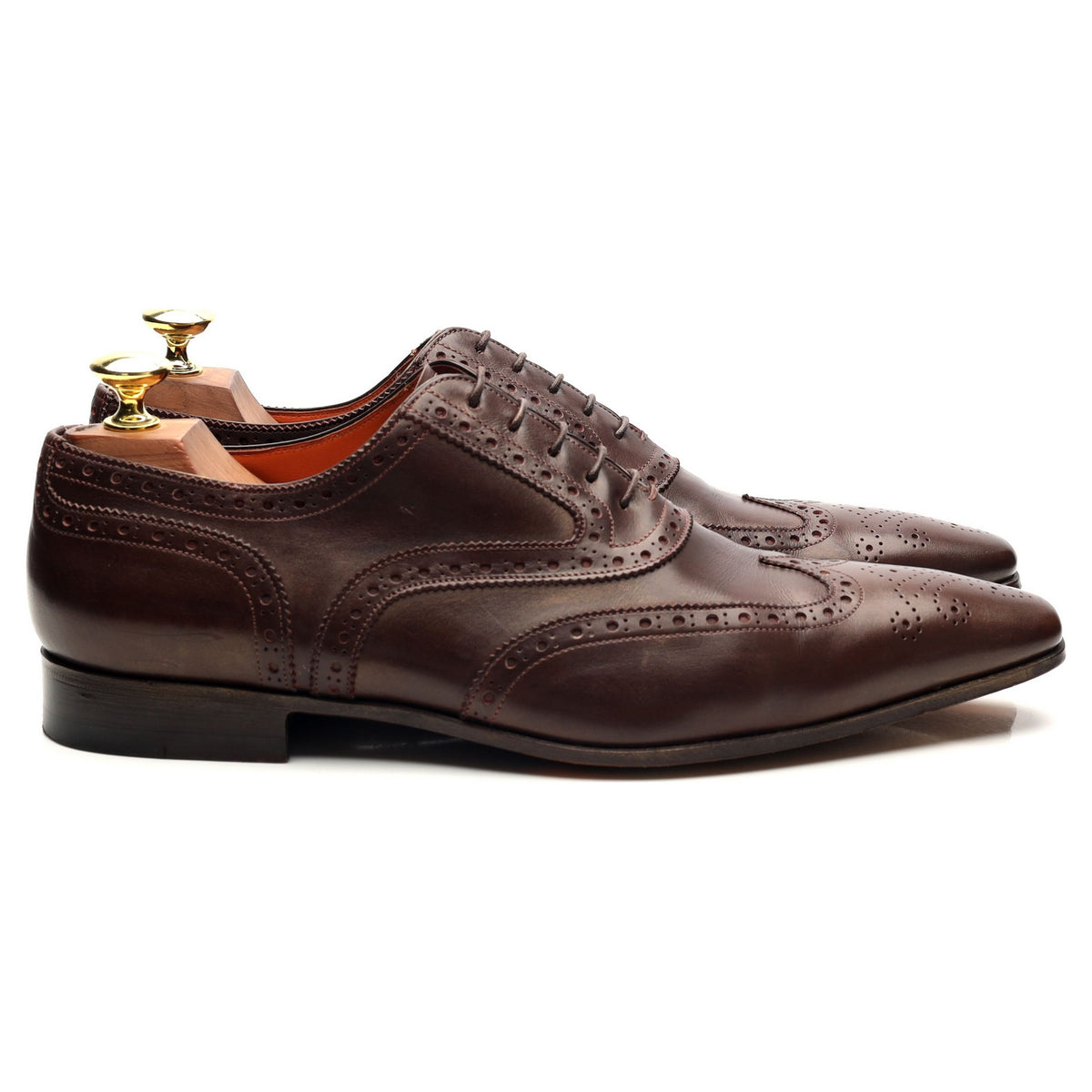 Dark Brown Leather Oxford Brogues UK 7 F