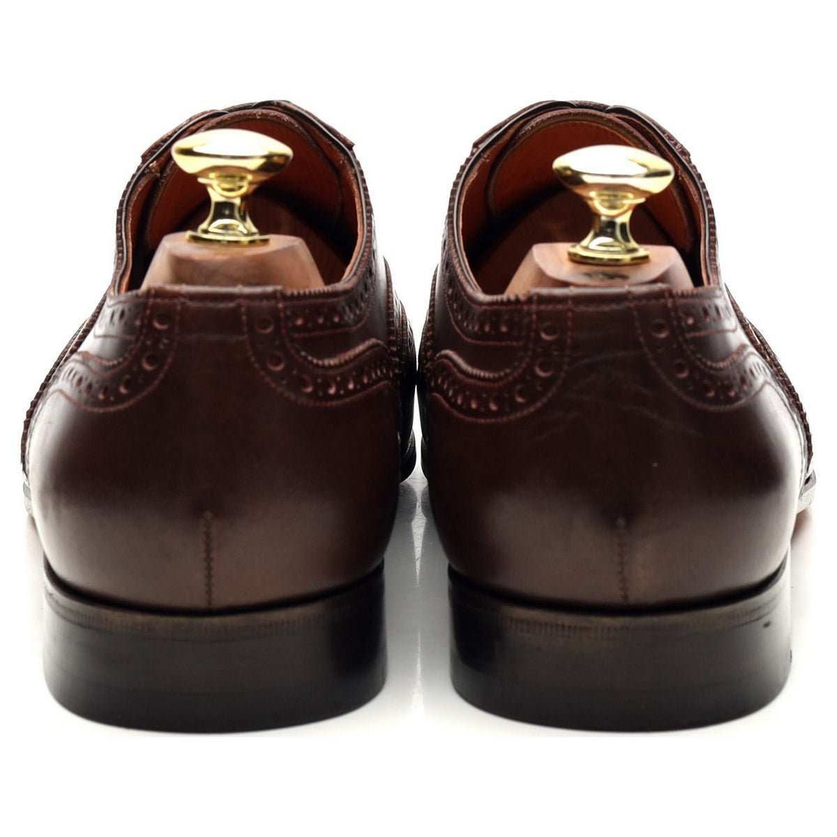 Dark Brown Leather Oxford Brogues UK 7 F