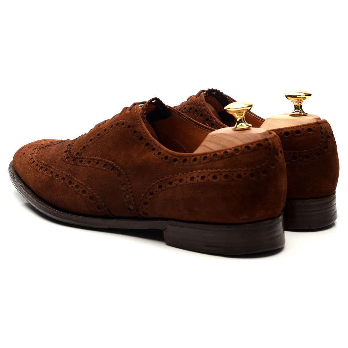 &#39;Buck&#39; Brown Suede Oxford Brogues UK 10.5 F