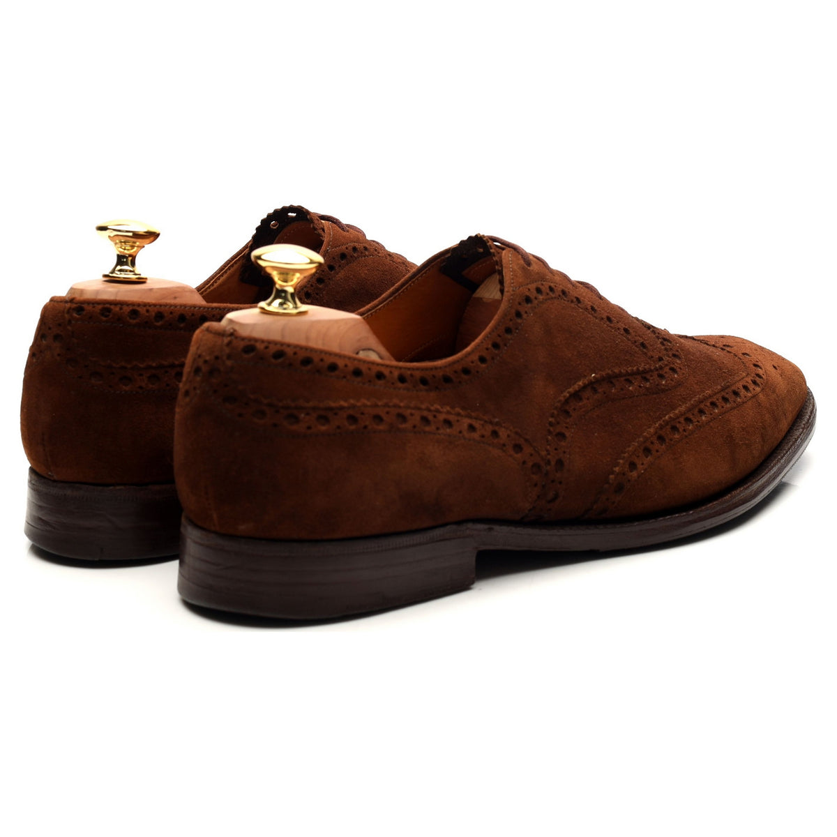 &#39;Buck&#39; Brown Suede Oxford Brogues UK 10.5 F