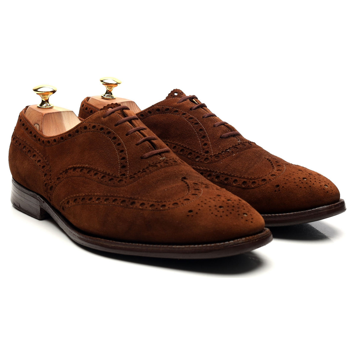 &#39;Buck&#39; Brown Suede Oxford Brogues UK 10.5 F