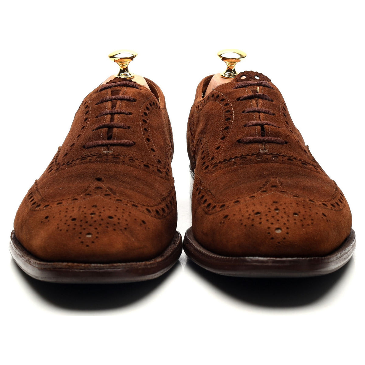 &#39;Buck&#39; Brown Suede Oxford Brogues UK 10.5 F