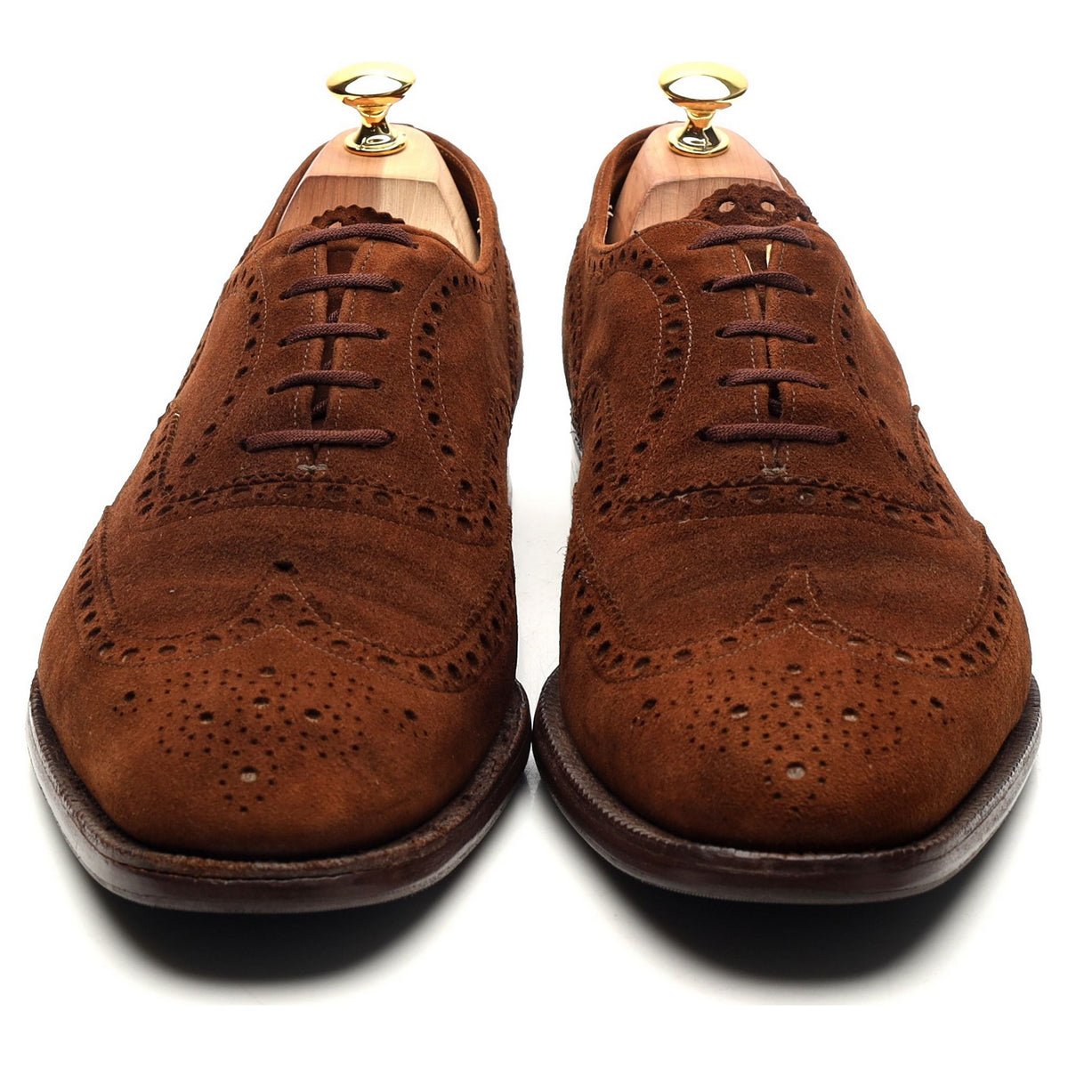 &#39;Buck&#39; Brown Suede Oxford Brogues UK 10.5 F