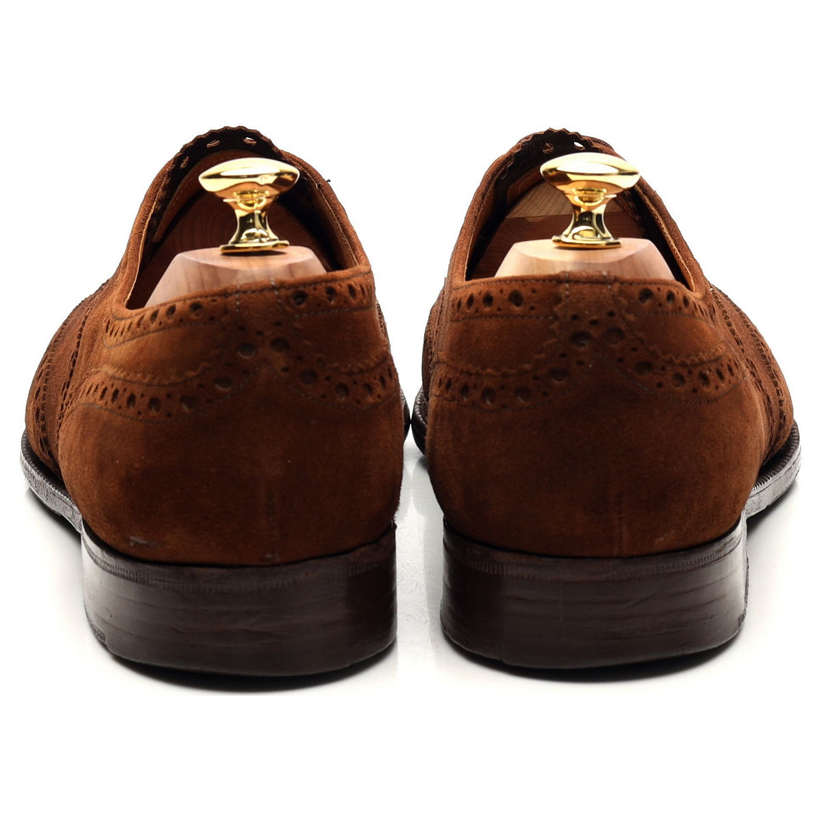 &#39;Buck&#39; Brown Suede Oxford Brogues UK 10.5 F