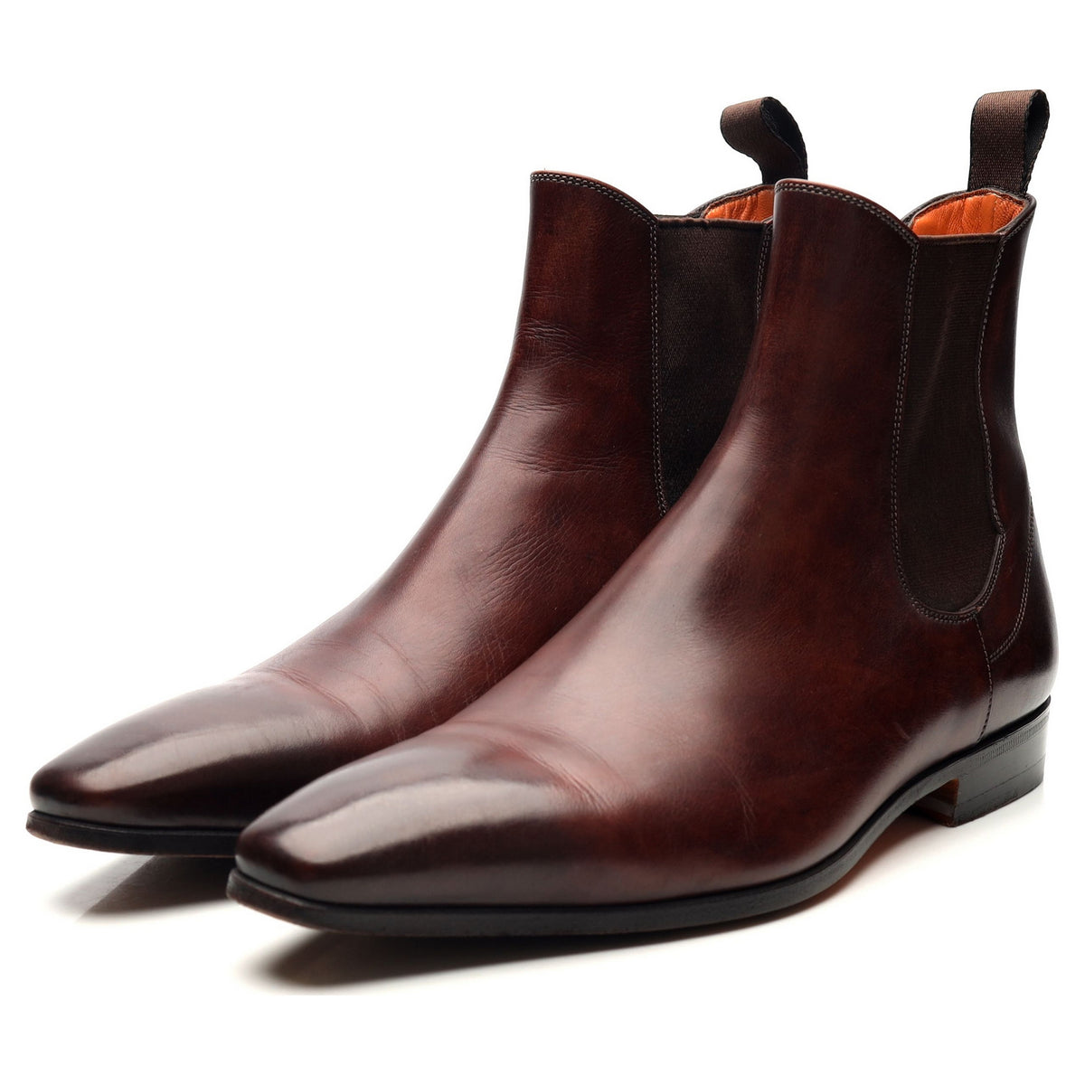 Burgundy Leather Chelsea Boots UK 6.5 Abbot s Shoes