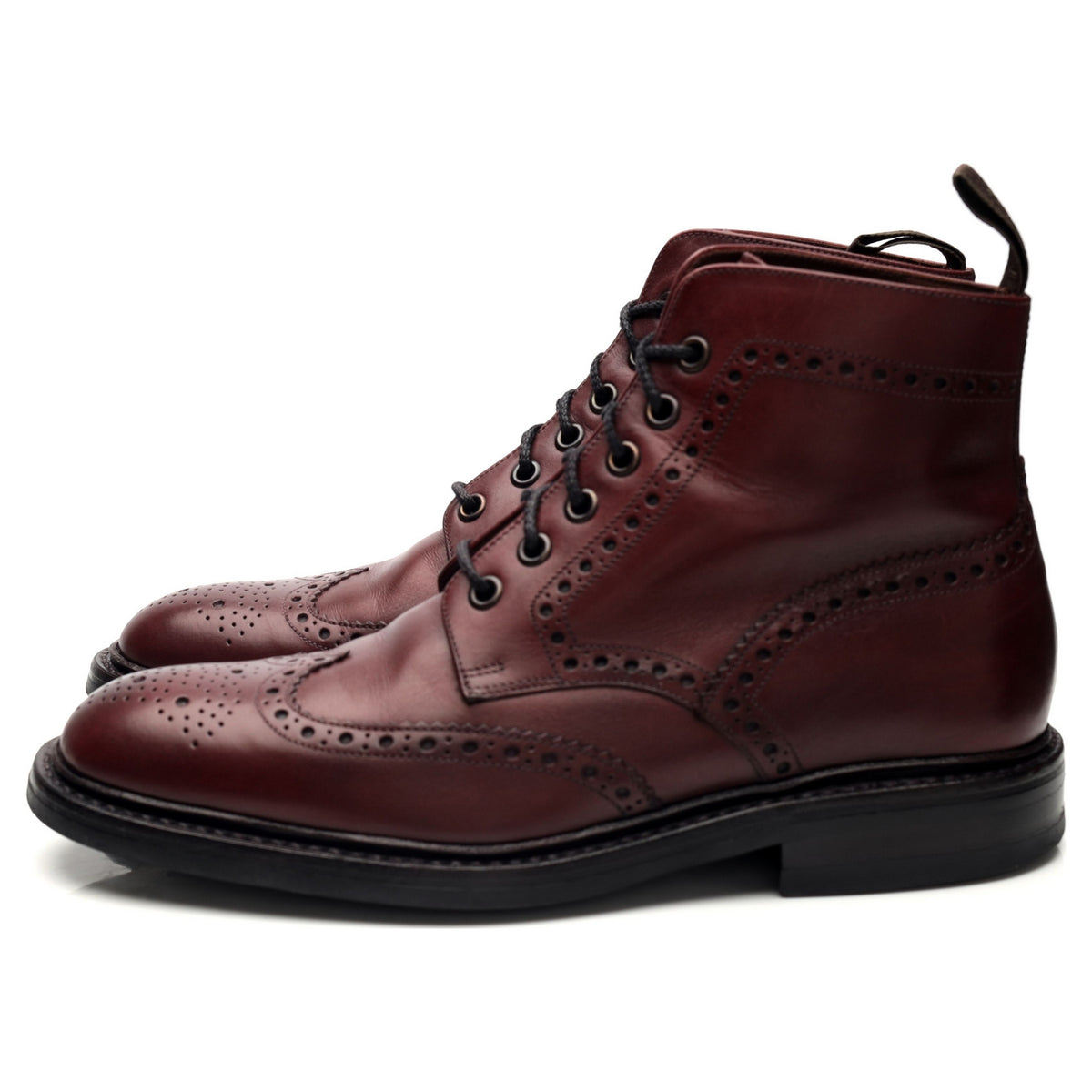 1880 &#39;Burford&#39; Burgundy Leather Brogue Boots UK 6 F