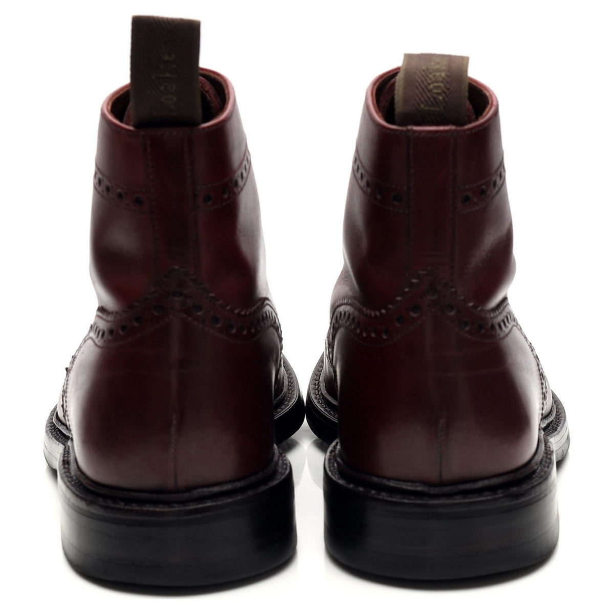 1880 &#39;Burford&#39; Burgundy Leather Brogue Boots UK 6 F