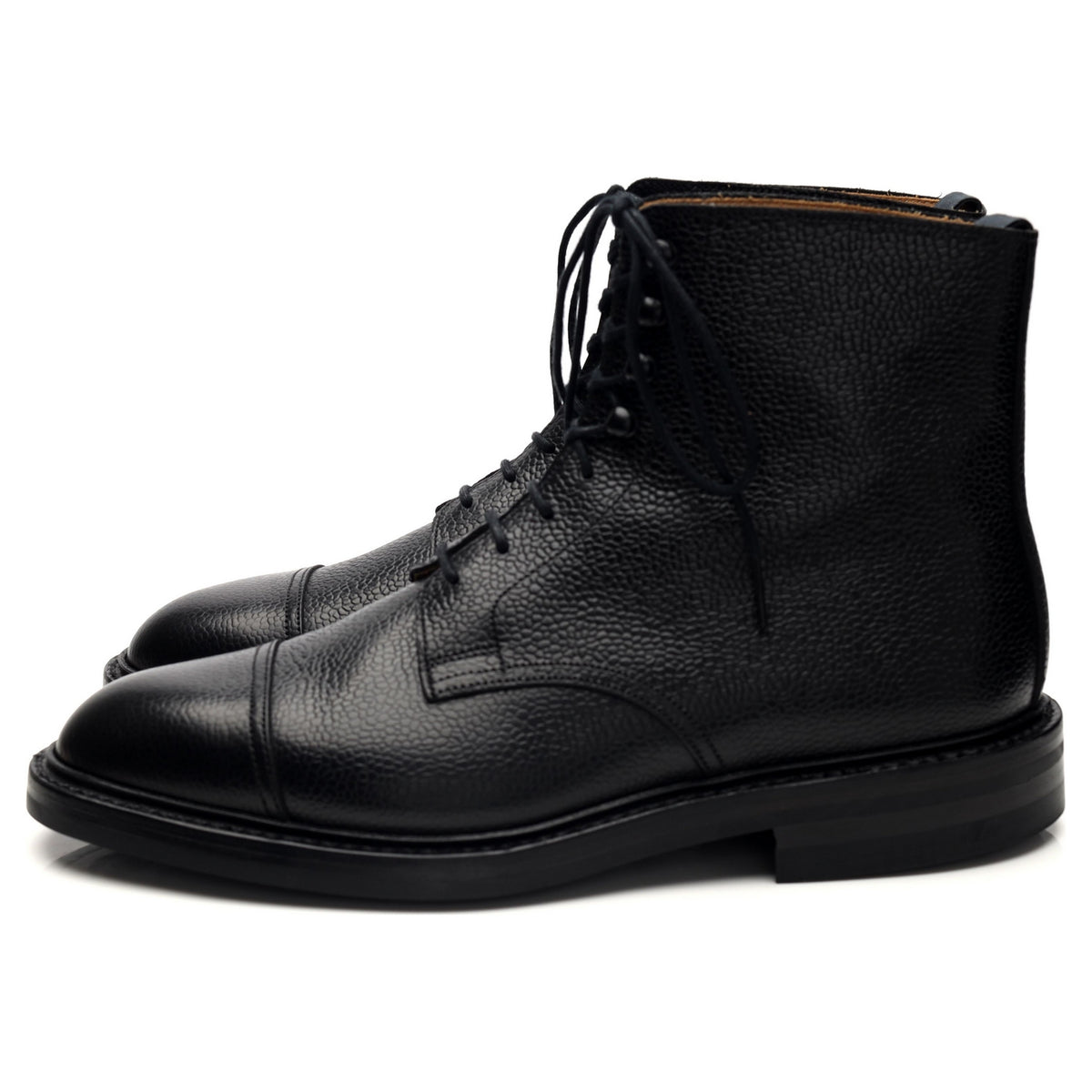 &#39;Coniston&#39; Black Grain Leather Boots UK 7 E