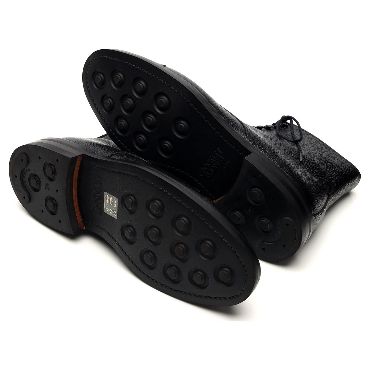 &#39;Coniston&#39; Black Grain Leather Boots UK 7 E