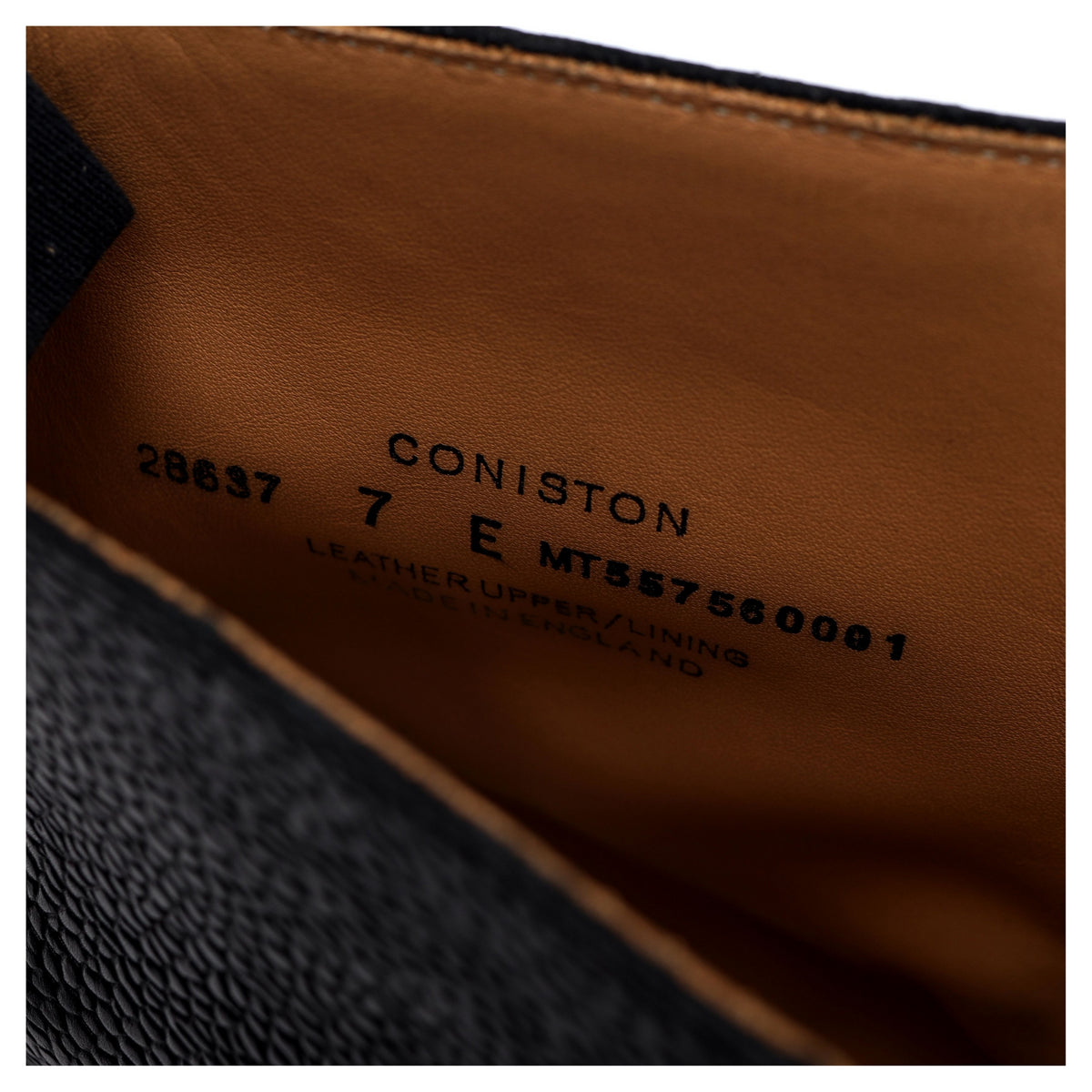 &#39;Coniston&#39; Black Grain Leather Boots UK 7 E