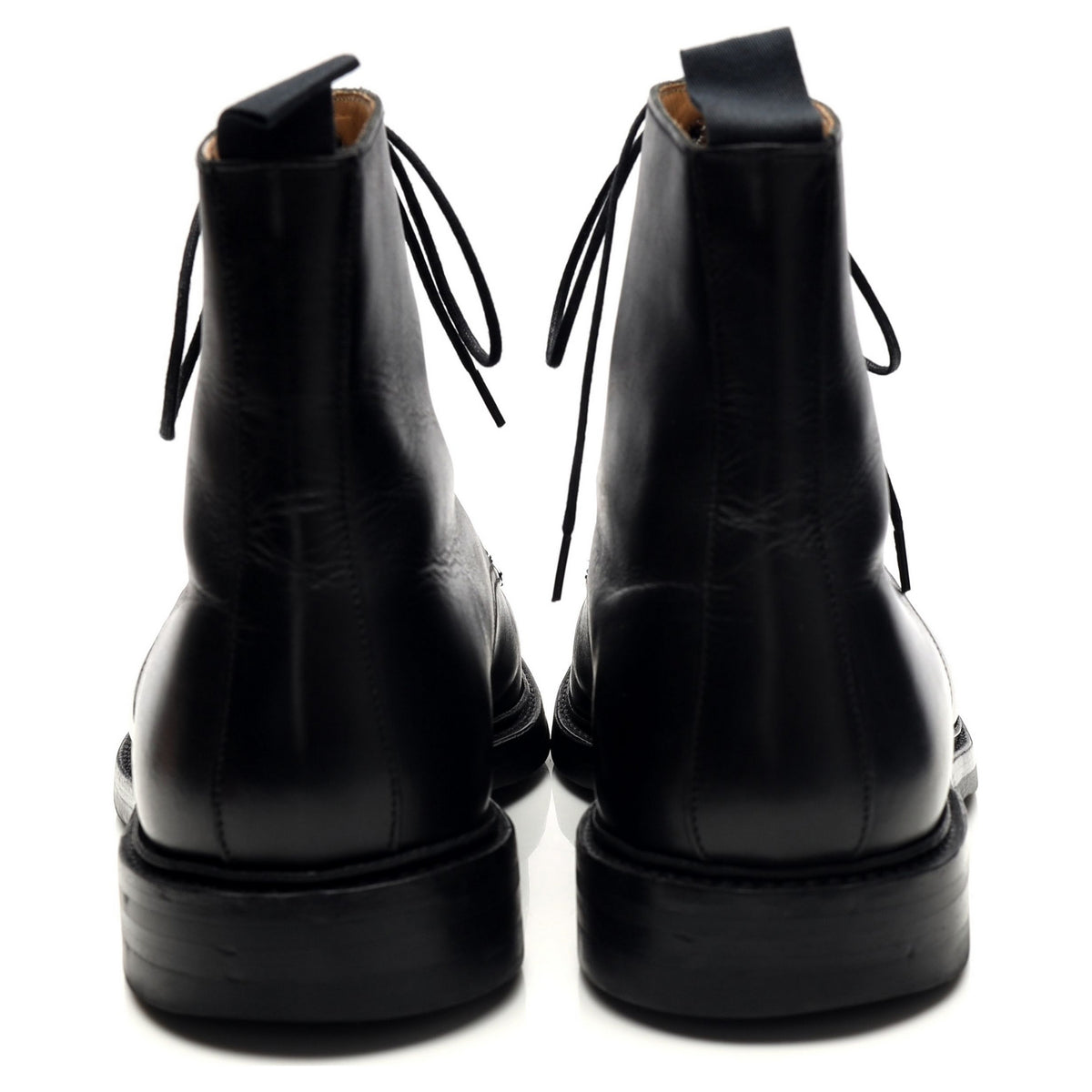 &#39;Northcote&#39; Black Leather Boots UK 9.5 E