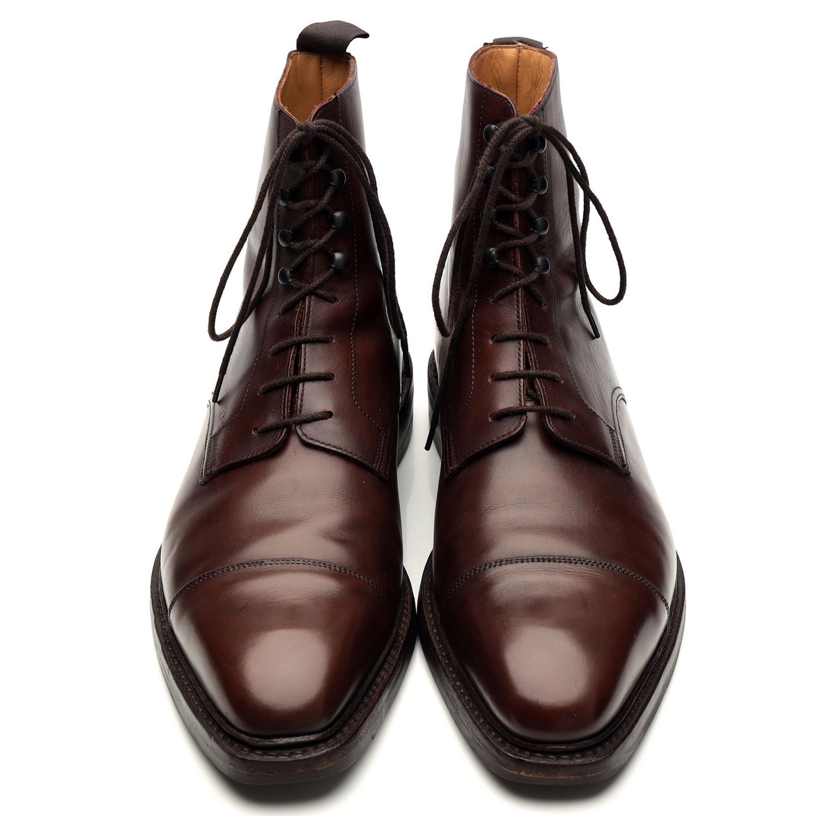 &#39;Northcote&#39; Dark Brown Leather Boots UK 9.5 E