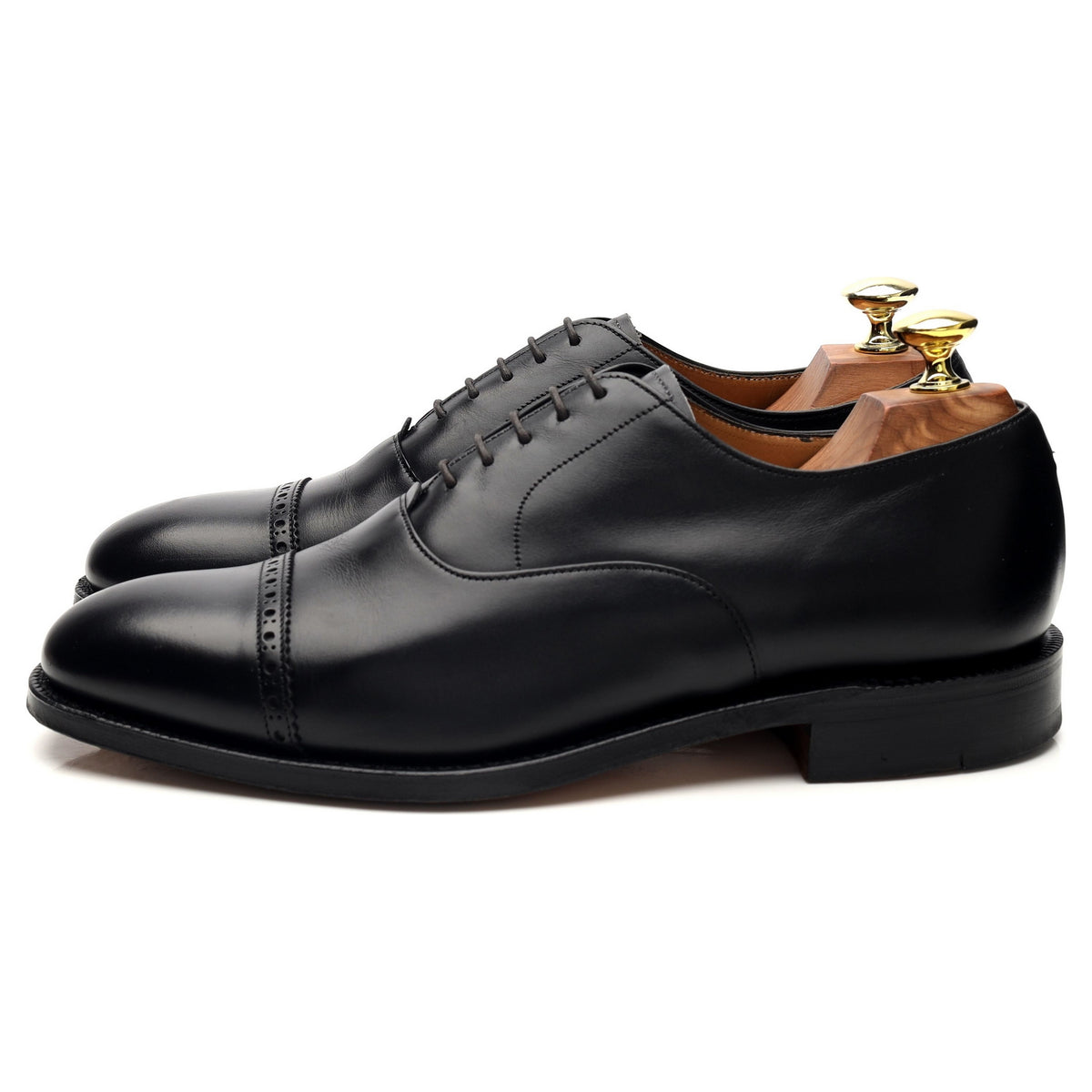 &#39;Renoir II&#39; Black Leather Oxford UK 7 F