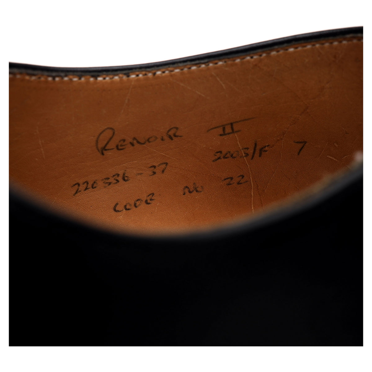 &#39;Renoir II&#39; Black Leather Oxford UK 7 F
