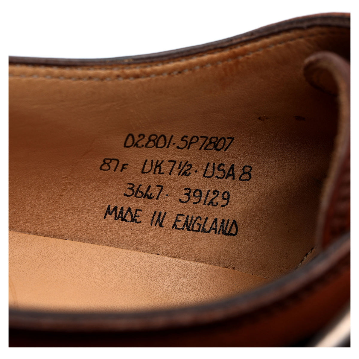 &#39;Ramsey&#39; Tan Brown Leather Double Monk Strap UK 7.5 F