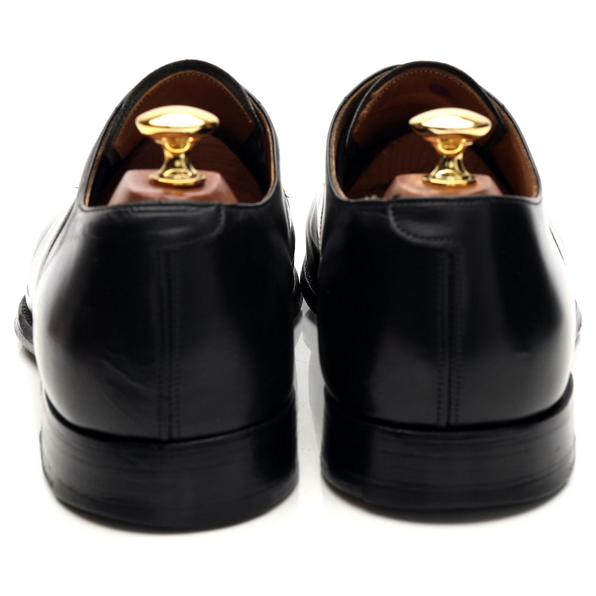 Herring &#39;Charles&#39; Black Leather Oxford UK 9.5 F