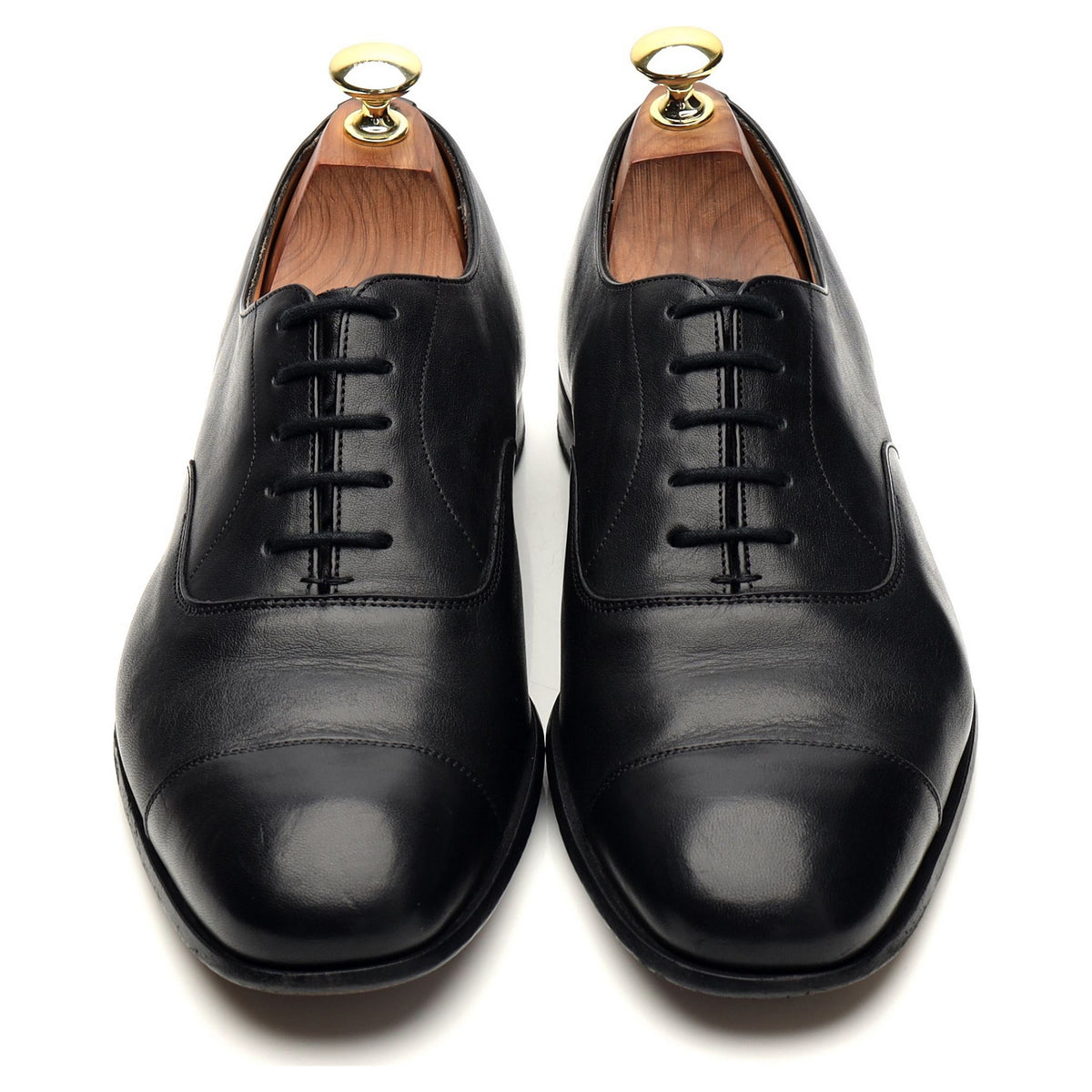 &#39;Dingley&#39; Black Leather Oxford UK 7 F