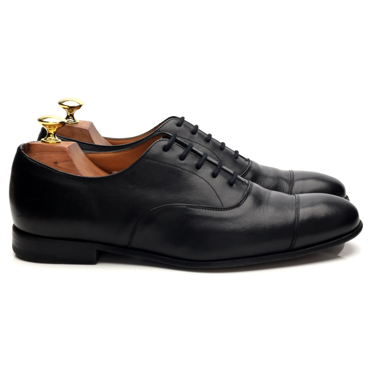 &#39;Dingley&#39; Black Leather Oxford UK 7 F