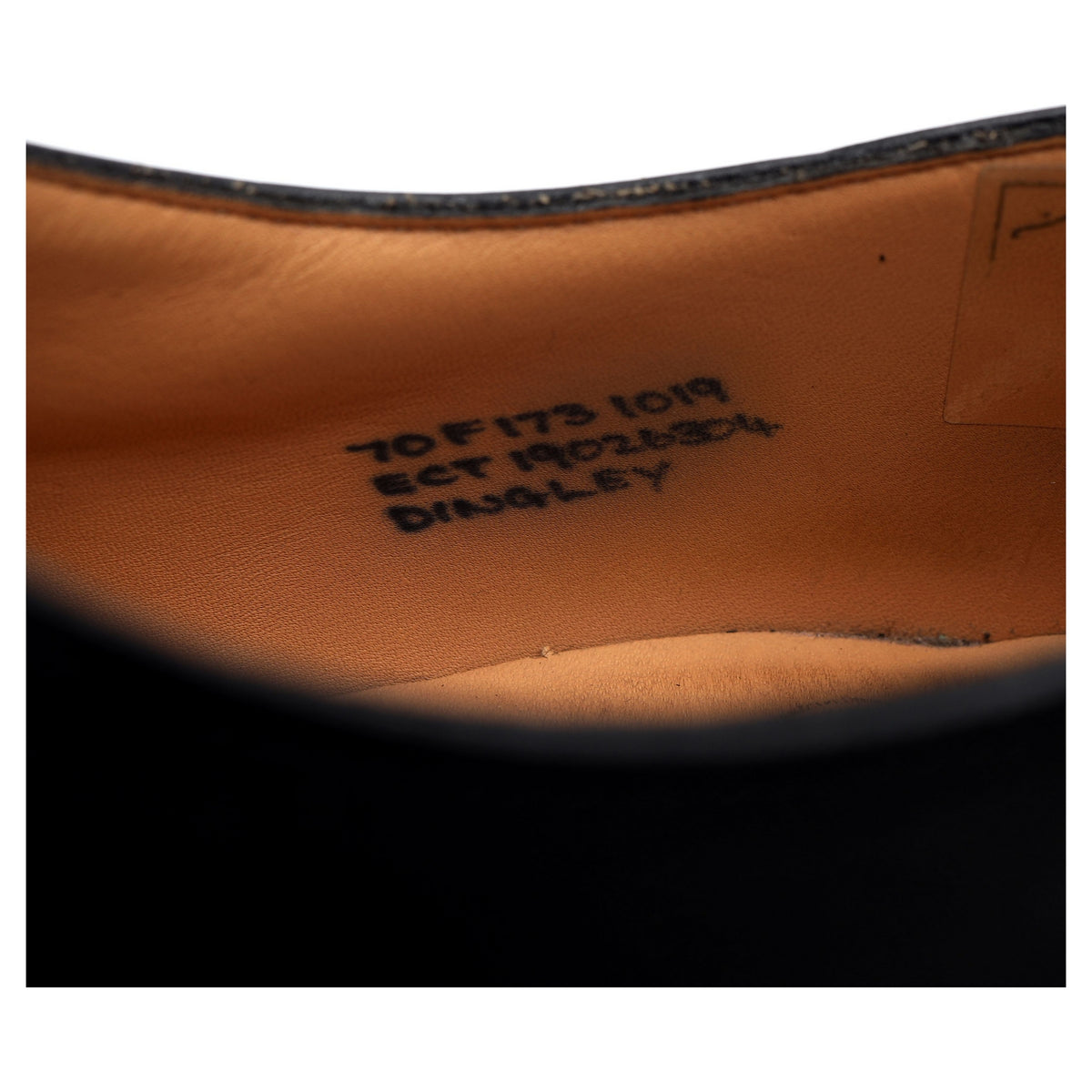 &#39;Dingley&#39; Black Leather Oxford UK 7 F