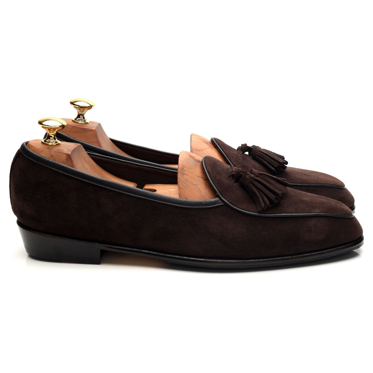 'Sagan Classic' Brown Suede Tassel Loafer UK 9 / UK 9.5