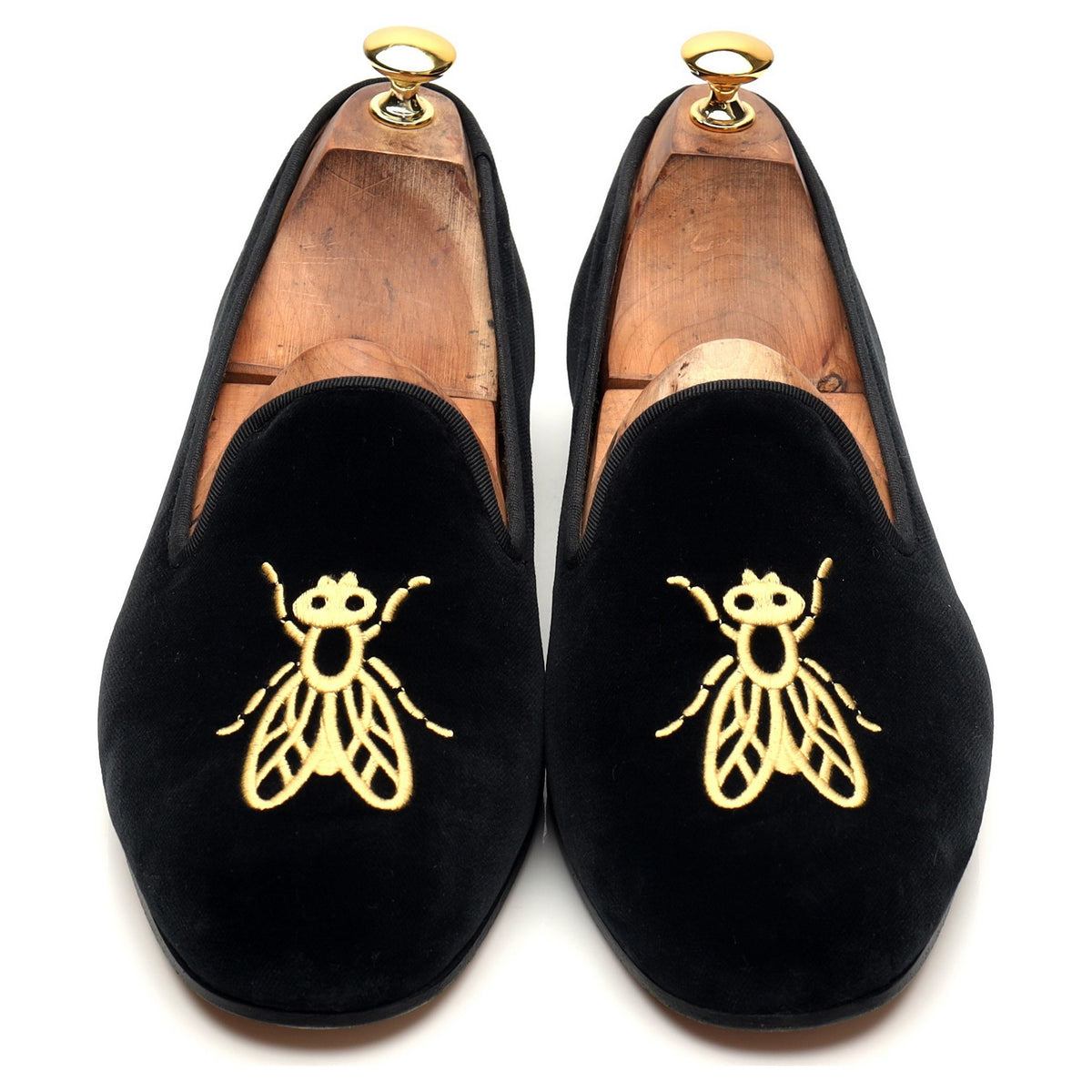 Black Velvet Slippers UK 10.5
