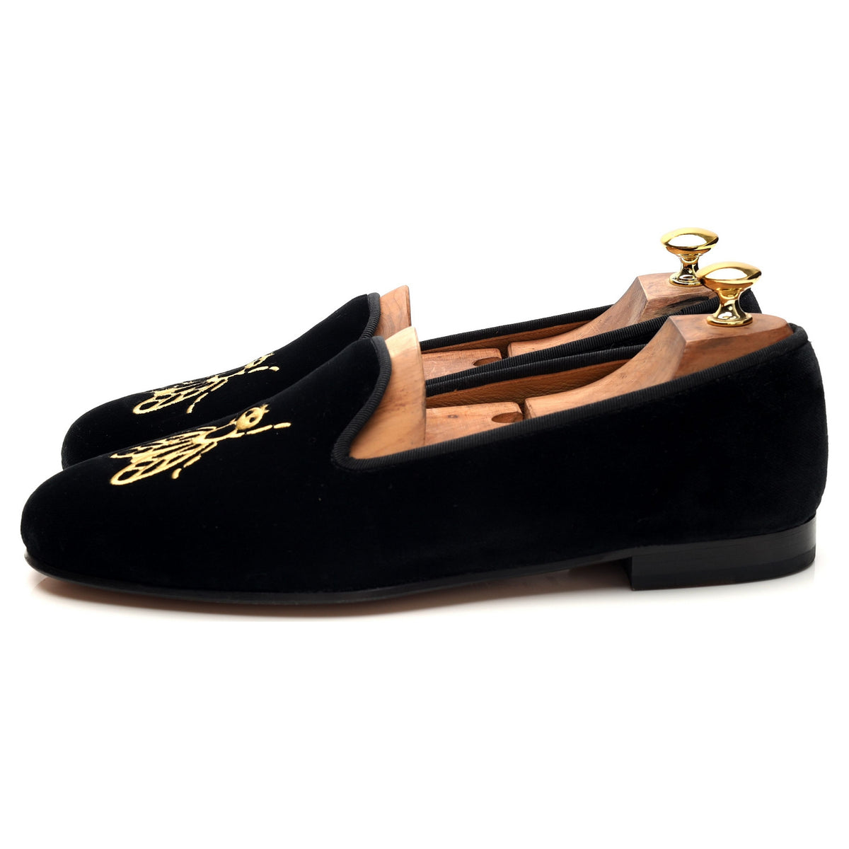 Black Velvet Slippers UK 10.5