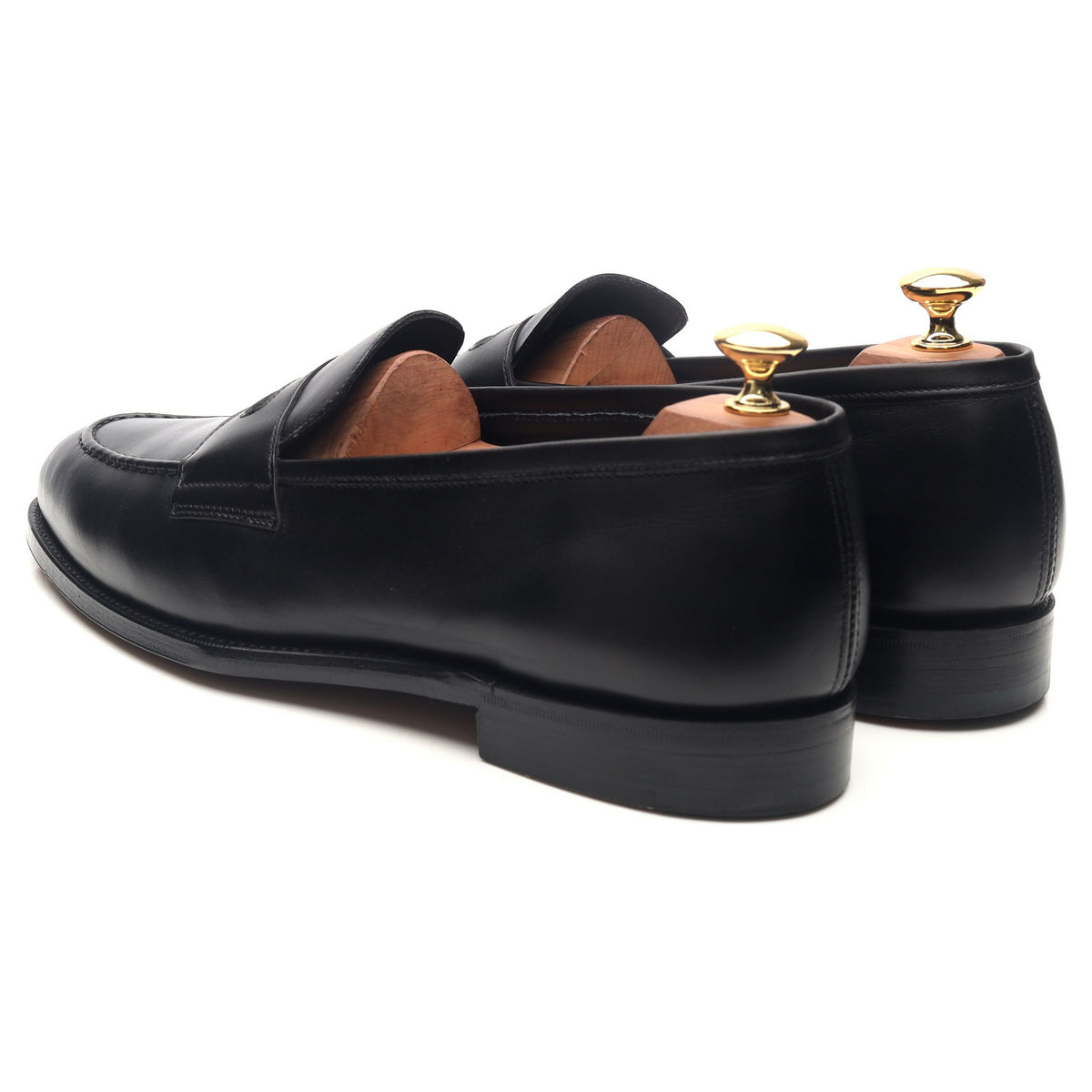 &#39;Aldgate&#39; Black Leather Loafers UK 9.5 E