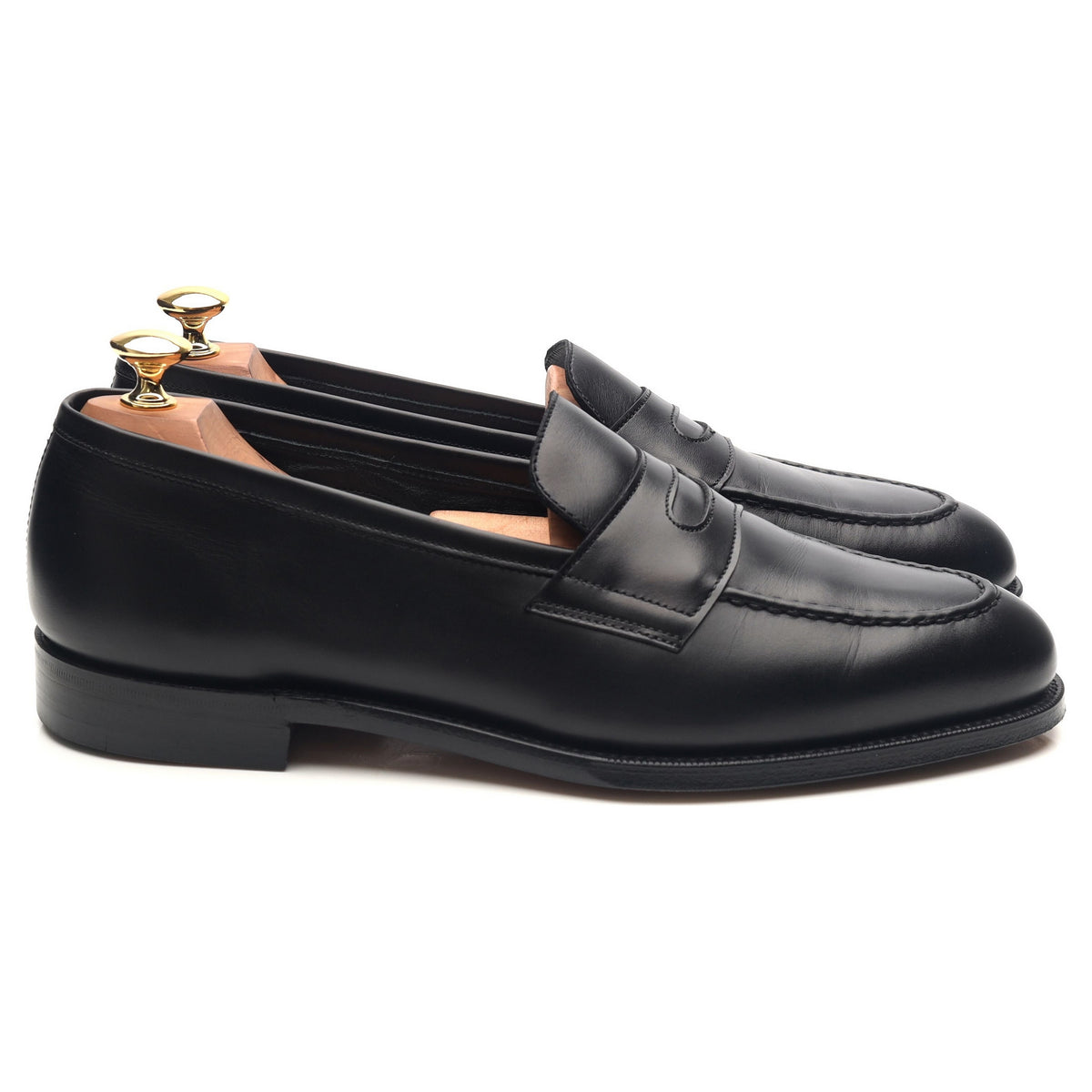 &#39;Aldgate&#39; Black Leather Loafers UK 9.5 E