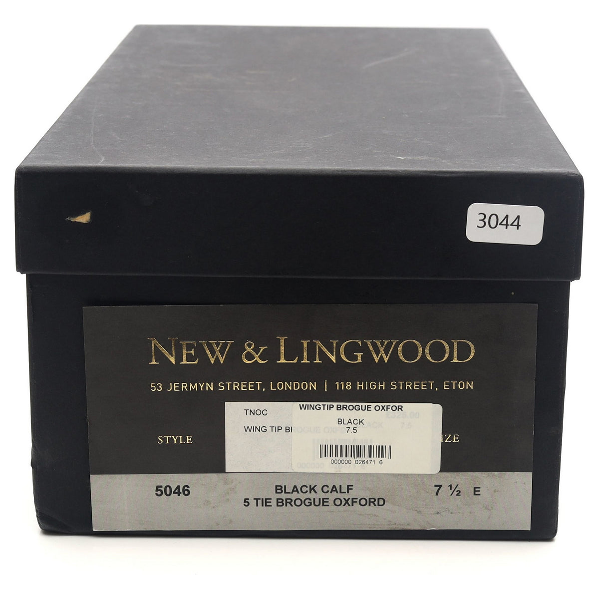 New &amp; Lingwood Black Leather Brogues UK 7.5 E