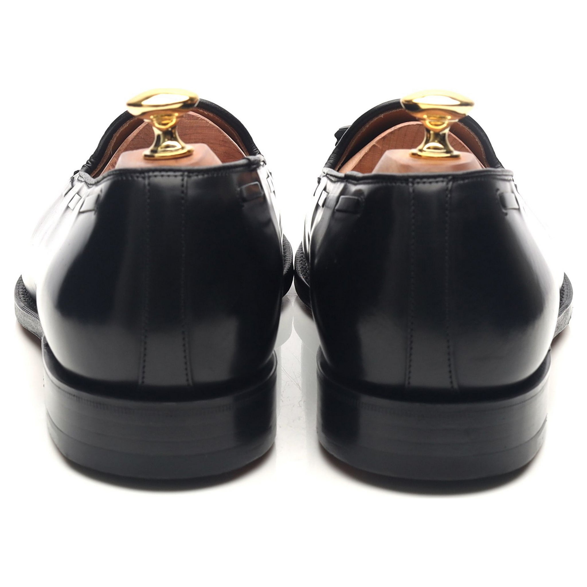 Keats II' Black Leather Tassel Loafers UK 9 G - Abbot's Shoes