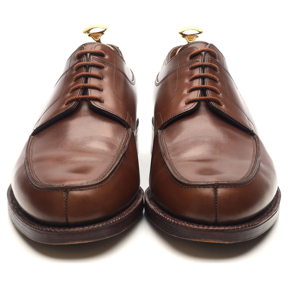 &#39;Barros&#39; Brown Leather Split Toe Derby UK 8.5 EE