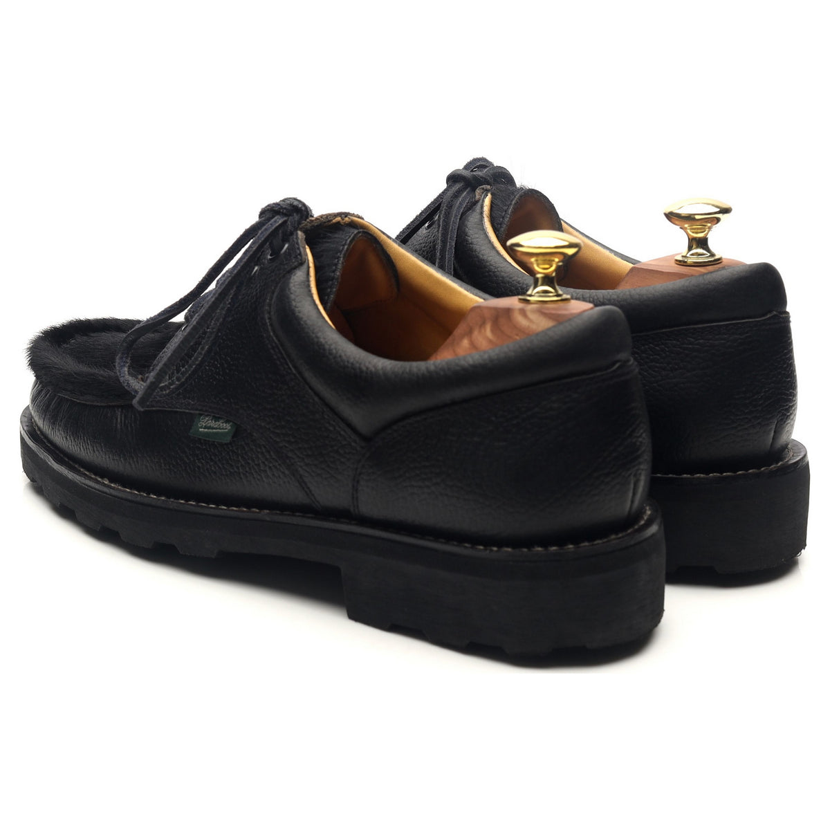 Thiers' Black Leather Deck Shoes UK 8 - Abbot's Shoes