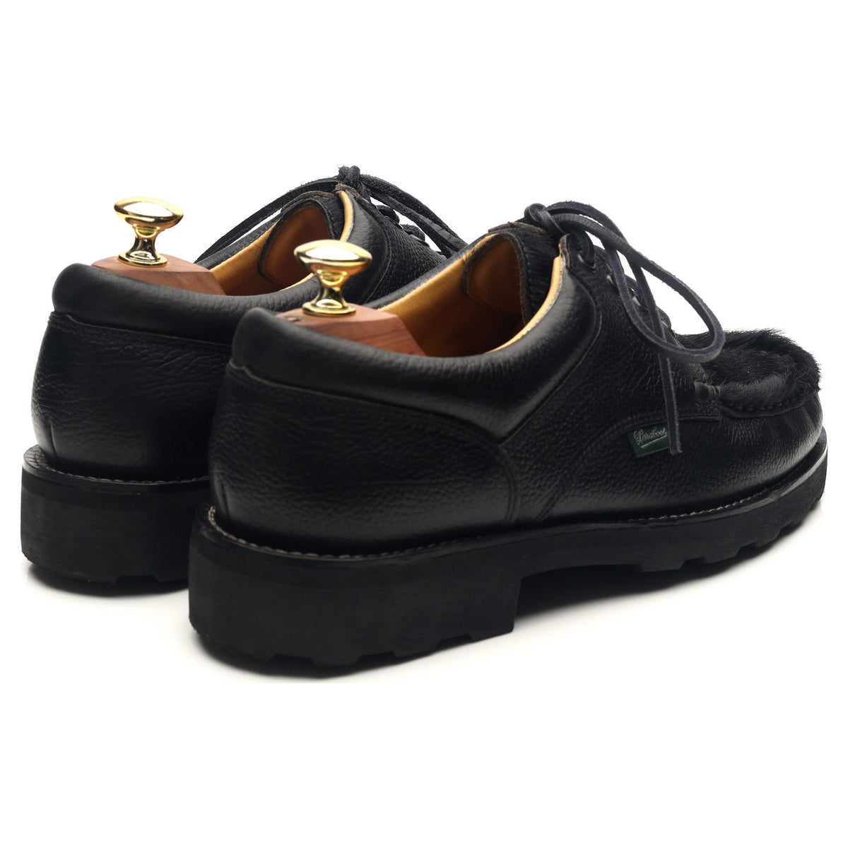 Thiers' Black Leather Deck Shoes UK 8 - Abbot's Shoes