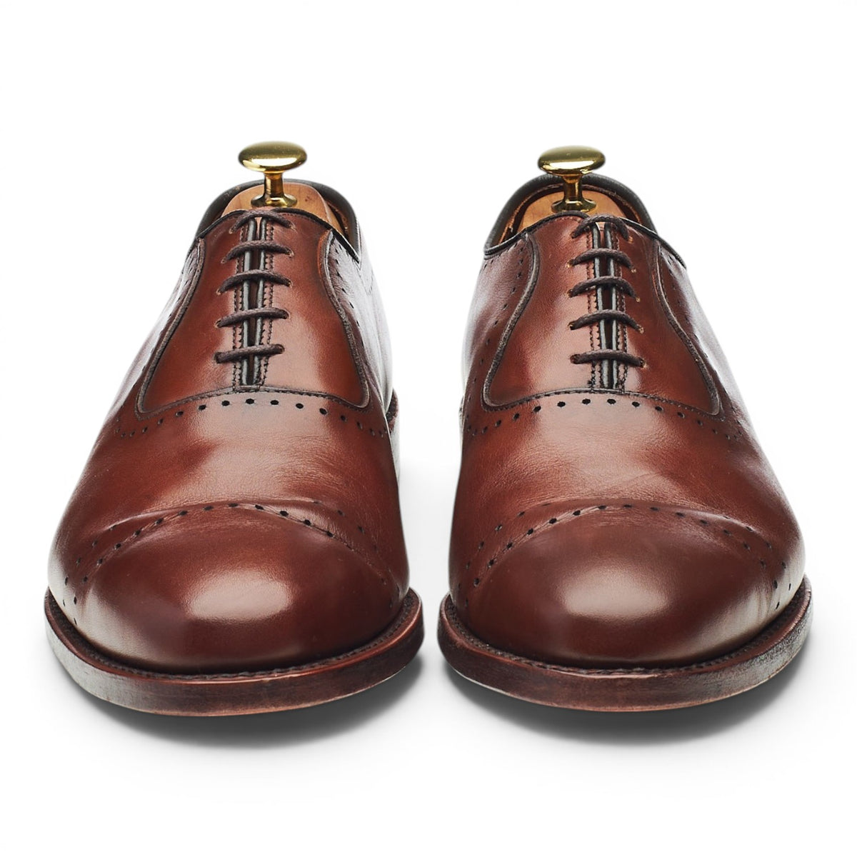 'Vernon' Brown Leather Oxford UK 8.5 US 9.5 E