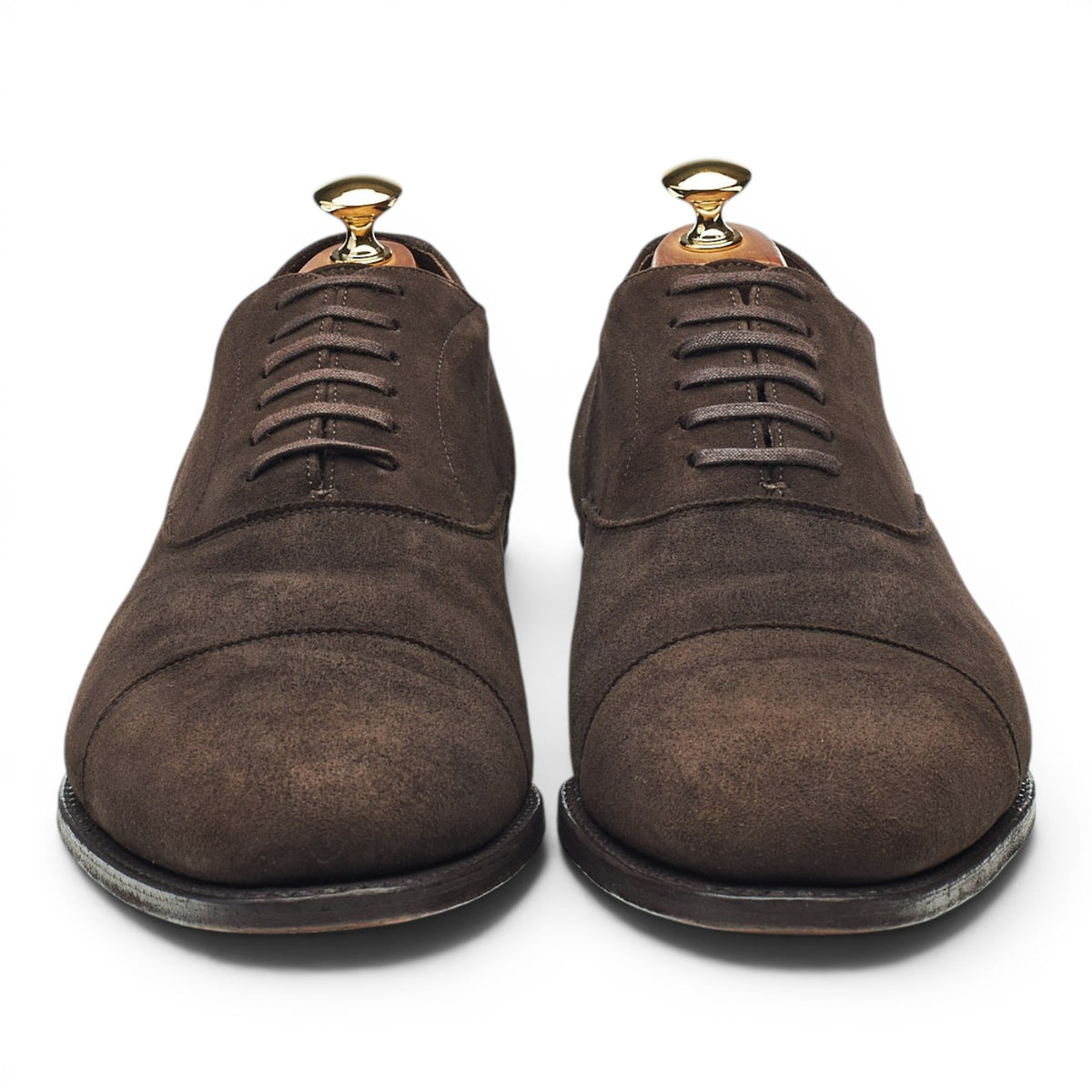 Royal Collection Dark Brown Suede Oxford UK 10.5 F