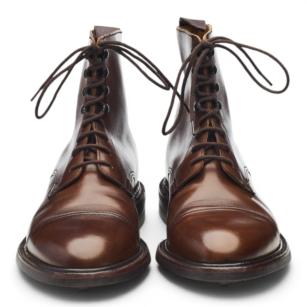 Women's 'Jane' Brown Leather Boots UK 6 C