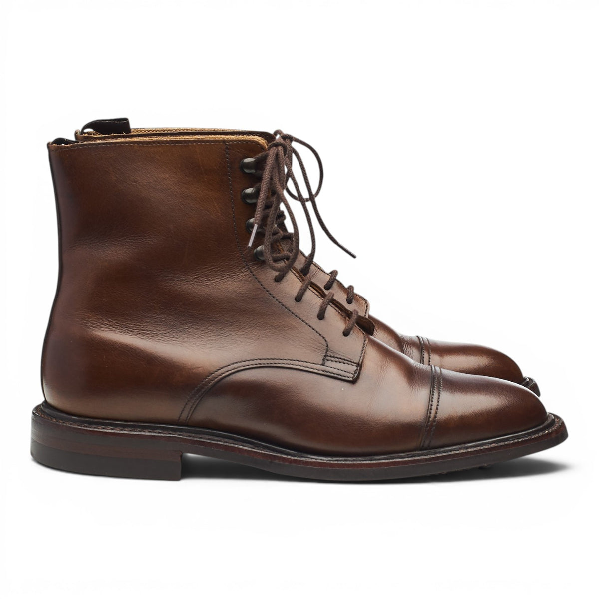 Women's 'Jane' Brown Leather Boots UK 6 C