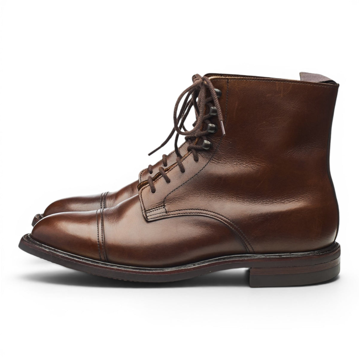 Women's 'Jane' Brown Leather Boots UK 6 C