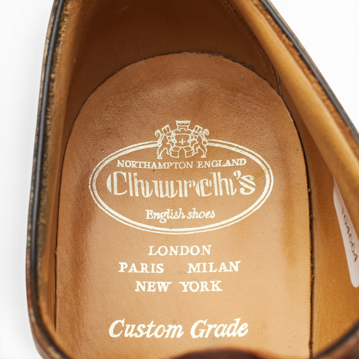 'Shannon' Tan Brown Leather Derby UK 10.5 F