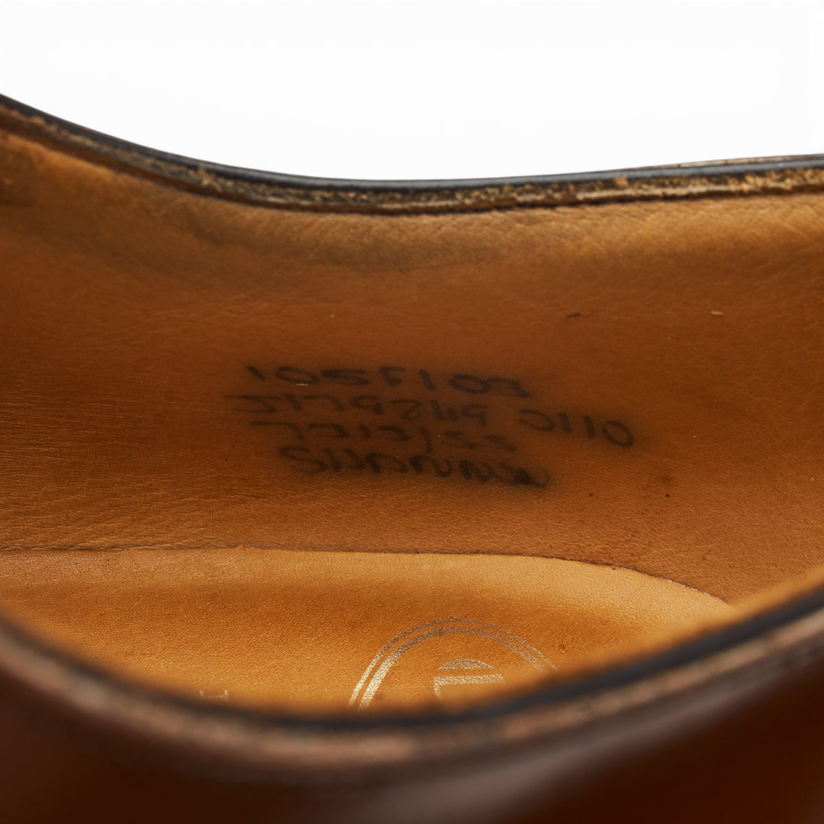 'Shannon' Tan Brown Leather Derby UK 10.5 F