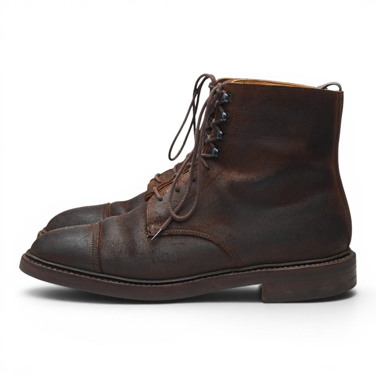 'Coniston' Dark Brown Rough-Out Suede Boots UK 6 E