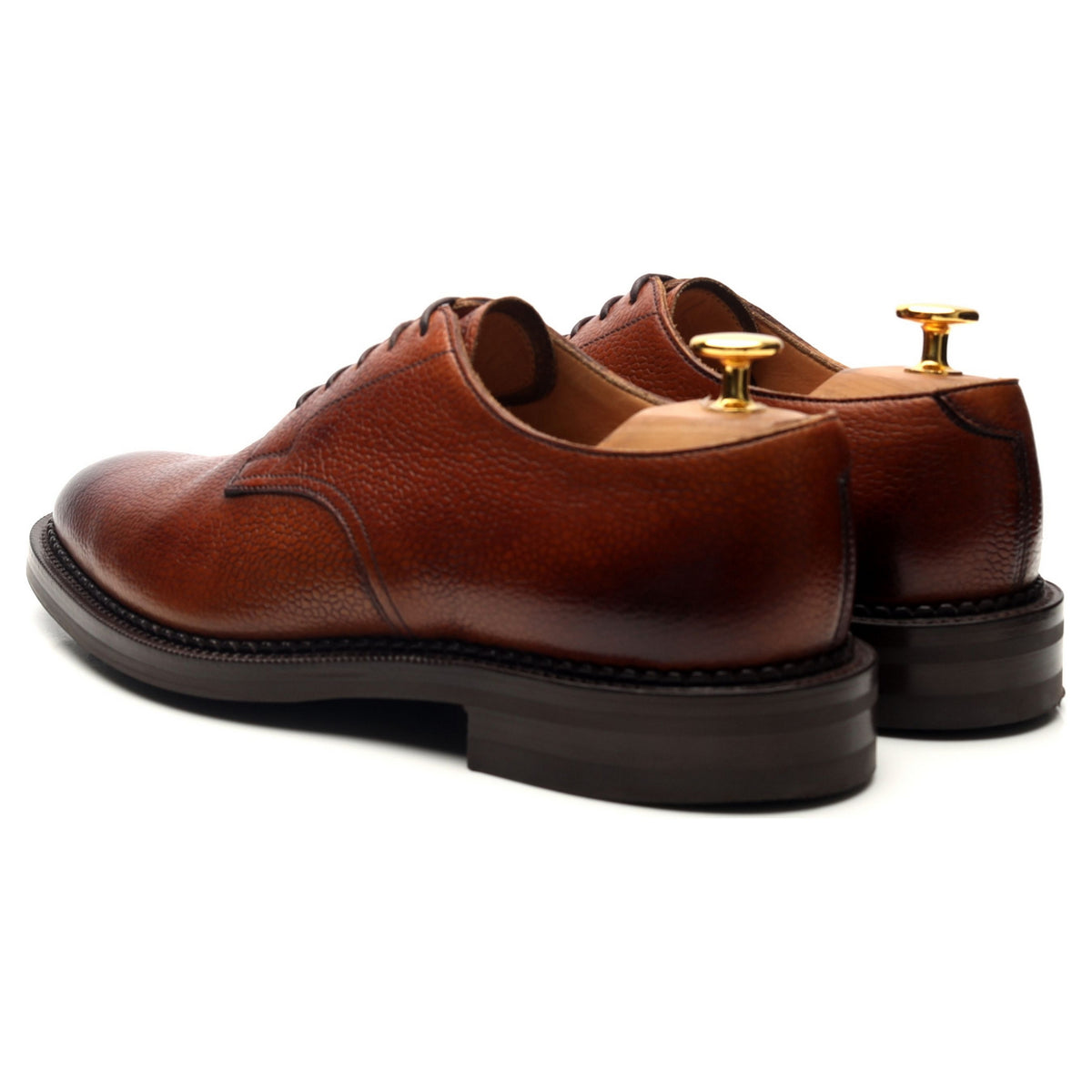 &#39;Windermere&#39; Rosewood Brown Leather Derby UK 6 E