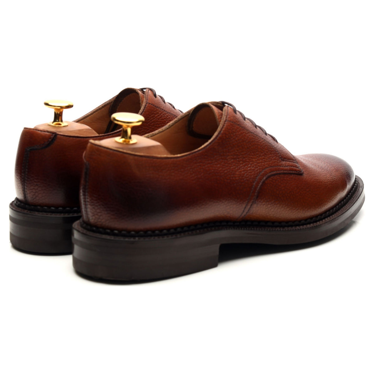 &#39;Windermere&#39; Rosewood Brown Leather Derby UK 6 E