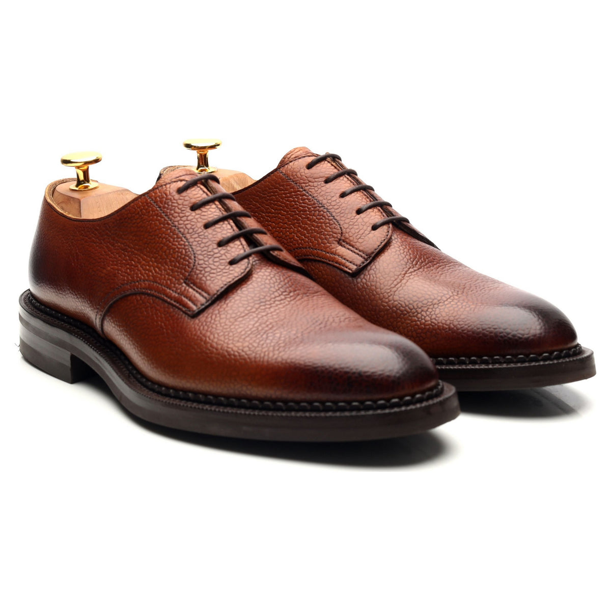 &#39;Windermere&#39; Rosewood Brown Leather Derby UK 6 E