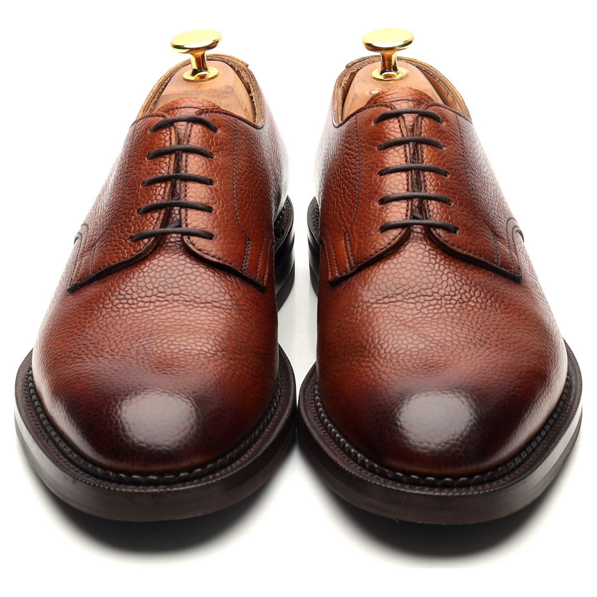 &#39;Windermere&#39; Rosewood Brown Leather Derby UK 6 E